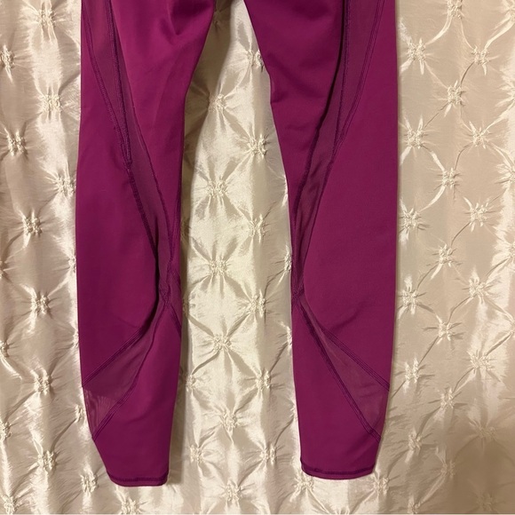 Lululemon Tranquil Tight Leggings High Rise Mesh Regal Plum Purple Pink - Picture 7 of 16